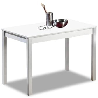 ASTIMESA Mesa de Cocina Fija Laminado Blanco, 110x70 cms