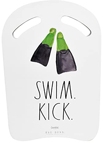 Rae Dunn x CocoNut Float Foam Kickboard - Swim Kick Theme - Youth and Adult Swimming Aid Made EVA Material, Swim Training Board Featuring Classic Rae Dunn Artwork