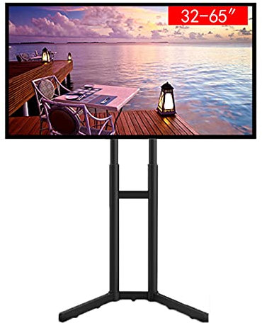 GGZONE Meuble TV Moderne au Sol pour Bureau Maison Salon, 32 37 40 42 47 50 55 60 65 Pouces TV LCD LED OLED Écrans Plats Étagère 99Lbs Beautiful Scenery