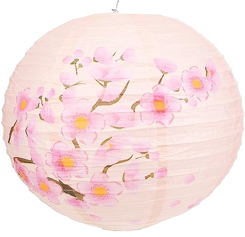 DOITOOL Japanische Papierlaternen Sushi-laternenlampen Japanische Laterne Austausch Des Globes-lampenschirms Aus Papier Laternen Aus Papier Hängendes Papier Eisen Kirschblüten