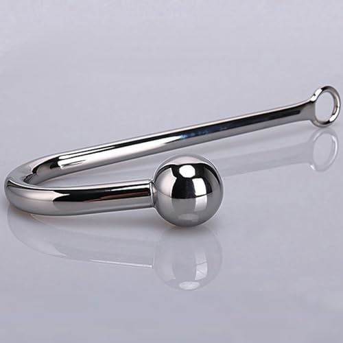 PUTISHU Stainless Steel Anal Butt Hook Bondage Hook Anal Beads BDSM Toys | BDSM Anal Hook G-spot Plug Training Anal Sex Toy Stimulate Fetish Plug Bedroom Fetish Masturbation Restraint for Couples