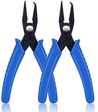 Kliplinc Pack of 2 Jewellery Pliers, Jewellery Making Tool, Split Ring Pliers and Jewellery Bead Crimping Pliers Jewellery Making Pliers Tool