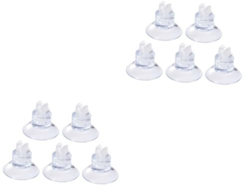 Happyyami 40 Pcs Airline Tube Clip Pump Frame Suction Cups Airline Tube Holder Clamps Aquarium Suction Cups Aquarium Tube Clamps Air Pump Cat Pooper Scooper Support