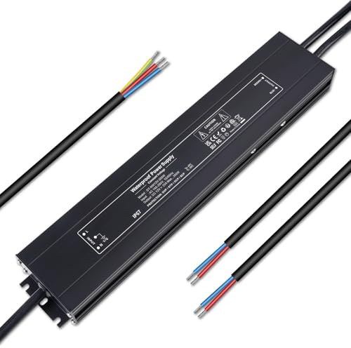 YAYZA! Transformador LED de 12 V 300 W, IP67, fuente de alimentación LED de 230 V a 12 V 25 A, controlador Led, corriente continua, transformador de voltaje constante, controlador para tiras