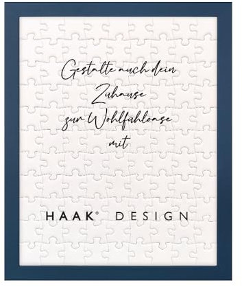 Haak Puzzlerahmen Miko Dunkelblau 37,5 X 98 cm ANTIREFLEX ENTSPIEGELT Bilderrahmen für Puzzle Pastell Farben