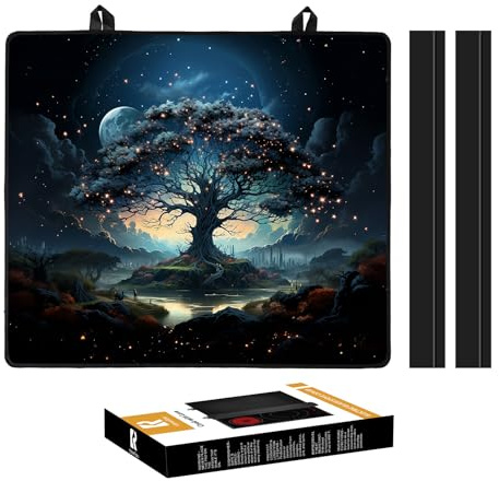 KitchenRaku Hob Covers - Electric, Ceramic, Induction & Glass Hob Protection from Scratches (Huge Tree Pattern)