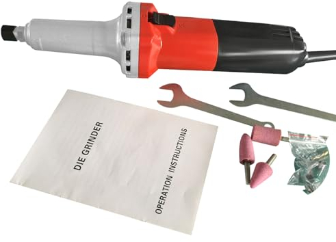 Geradschleifer Stabschleifer mit Drehzahlregler Schlüssel Schleifbits J-25 Geradschleifer Set Geradeschleifer 600W 0-27000 r/min Ø 6 mm