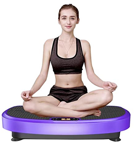 RIEJIN Machine à Plaque vibrante 3D – Oscillation à Double Moteur, Plate-Forme de Vibration latérale + Mouvement 3D – for Exercices à Domicile, Fitness et Perte de Poids
