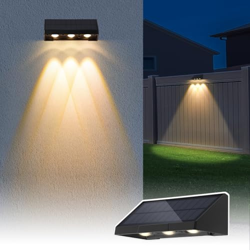 Solar Mailbox Lights Outdoor for Address, Sign, Wall, Porch, Patio, Deck