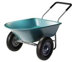 RVIFY Carrito Carretilla Carretilla de 2 Ruedas, Carro de jardín con Capacidad de 330 Libras con Manillar Acolchado, neumáticos de 14 Pulgadas Garaje Carretilla