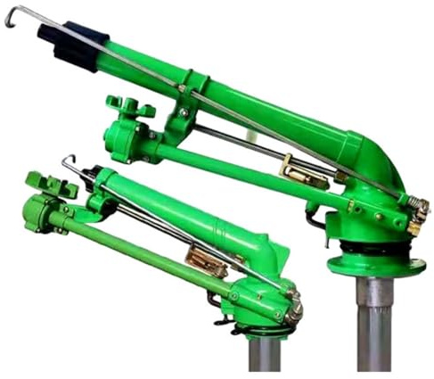 Farm Irrigation Sprinkler, Rain Gun Sprinkler with Spray Head, 360° Large-Area Watering，Ideal for Lawn and Garden Irrigation