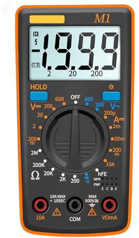 Strumento Misurazione Multimetro Digitale Tascabile Con Display Retroilluminato A Portata Automatica Per Riparazioni Elettroniche Gamma Automatica Professionale