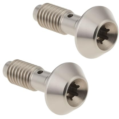 LT Easiyl 2Pcs Bicycle Disc Brake Caliper Banjo Bolt Compatible with Magura Mountain Bike Hydraulic Disc Brake, Silver