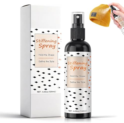Fabric Stiffener Spray, Fabric Stiffener, Starch Spray for Stiffening Fabrics, Long-Lasting Shape Retention, Suitable for a Variety of Fabrics, Including Cotton, Linen, Silk, and Yarn, 120ml (A)
