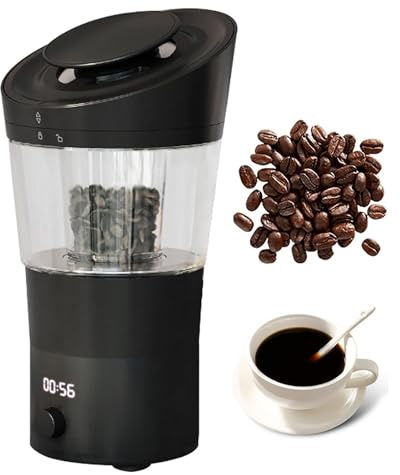 Kaffeeröster Maschine, 1200W Vollautomatischer Heißluftbohnenröster für Zuhause, Zeit einstellbar 3-25 Minuten, perfektes Rösten für Kaffeebohnen
