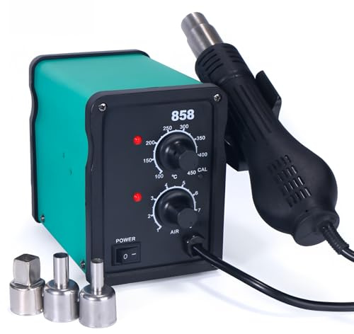 858 Hot Air Gun Soldering Station 700W 110V/220V BGA Rework Station Heat Gun Welding Station Repair