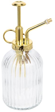 Spruzzino da Giardino Retrò in Vetro 350ml per Piante | Design Vintage, Flusso Preciso e Pompa Pratica, per Vasi Piccoli, Casa e Giardino
