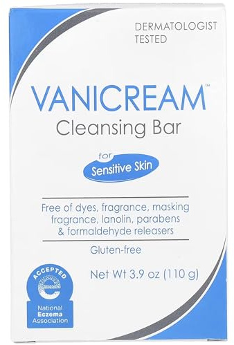 Vanicream Pharmaceutical Specialties Cleansing Bar, Unscented, 3.9. Ounce, (Pack of 6)