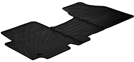 Satz Gummimatten kompatibel mit Renault Traffic / Opel Vivaro 2001-2014 (TK Profil 3-teilig + Montage-clips)