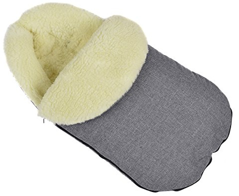 Baby Fußsack WinterFußsack für Kinderwagen Wolle Len [071]