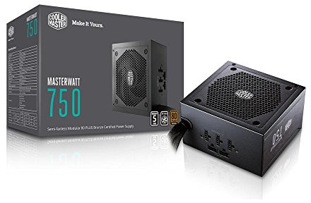 Cooler Master - MasterWatt 750 - Alimentation 550W Modulaire (Certifiée 80 Plus Bronze; Garantie 5 Ans)