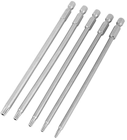 5 STÜCKE 150mm Schraubendreher-Bits Kit 1/4 Sechskantschaft Extra lange Stern Torx Magnetkopf Werkzeug