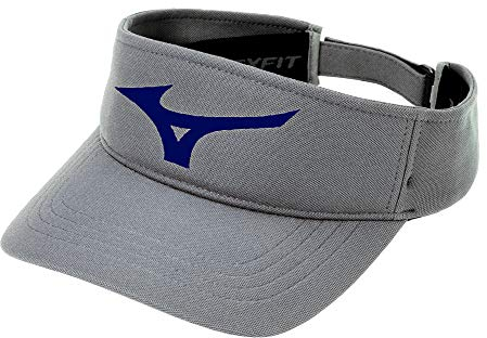 Mizuno Unisex-Erwachsene Visor Visier, Grau-Royal, Einheitsgröße