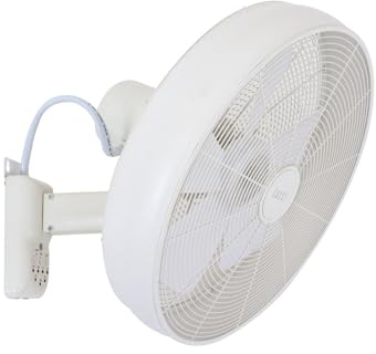 Lucci AIR Breeze Wandventilator (Ø) 460mm Flügelfarbe: Weiß Gehäusefarbe (Details): Weiß | Flügelfarbe: Weiß, Gehäusefarbe: Weiß