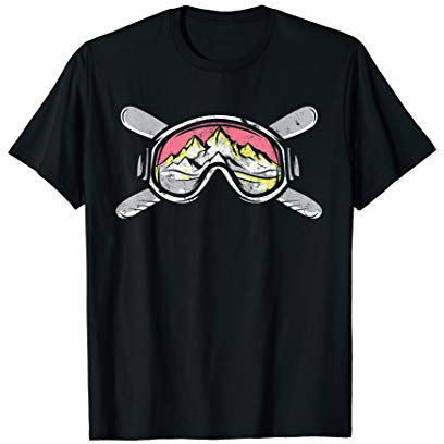 Bergski Skifahren I Skibrille I Cooles Alpin T-Shirt