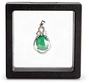 Wagoodter 3 Stück 3D schwebende Rahmen Display Halter Schmuck Aufbewahrungsbox für Herausforderung Münzen, AA Medaillons,Antik Schmuck, Geschenk (7,1 X7,1X 7,1CM)