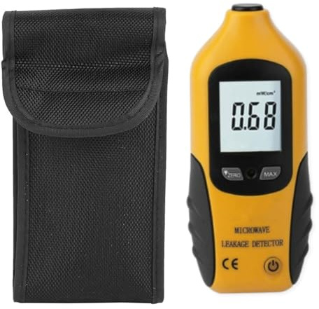 Telituny Strahlung Detektor, HT-M2 Mikrowellen EMF Messgerät, LCD-Display Mikrowellenleckdetektor Strahlungsmessertester, Elektromagnetische EMF Meter Prüfvorrichtung 0-9,99 MW/cm2