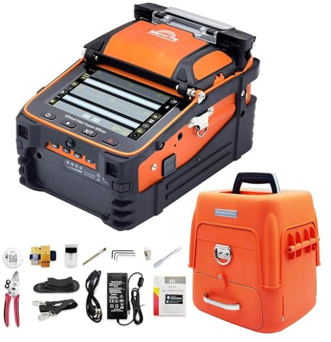 Signal fire 6 Motoren AI-9 Glasfaser Spleißgerät Automatisches Fusionsspleißgerät mit Kern zu Kern Positionierung FTTH Spleißgerät mit Spleißzeit 5s und Heizzeit 15s