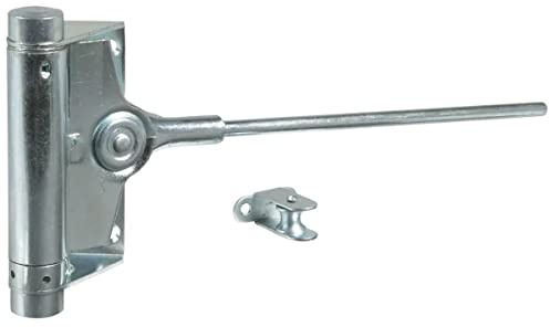 Gedotec Türschließer Edelstahl - Innentür Stangentürschließer mit Schließkraft 40 kg - Premium Torschließer Edelstahl - Automatik Feder-Schließer für Gartentor & Zimmertüre
