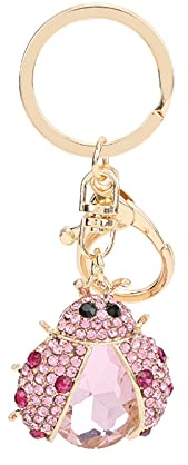 Mignon Coccinelle Porte-clés Accessoires Charme Porte-clés Porte-clés Ornement Pendentif Mode Coccinelle Porte-clés Insecte Coléoptère Animal Porte-clés Sac Décoration Bandes