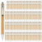 Tagtight 100Pcs Kugelschreiber Set, Hochwertige Kugelschreiber, Personalisiert Kugelschreibers mit Gravur, Stift Blaue Tinte, Holzkugelschreiber mit Touchpoint für Schreiben Schule Büro Geschenk