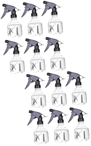 FRCOLOR 12 Piezas Botella De Spray Para El Cabello Peluqueria Botellas Vacias Pulverizador De Agua Recargable Botellas De Peluquería Jabón Botella De Pelo Viajar Planta Reutilizable