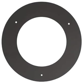 Deckenrosette für Schornsteine, schwarz, Holz (D 180 mm)