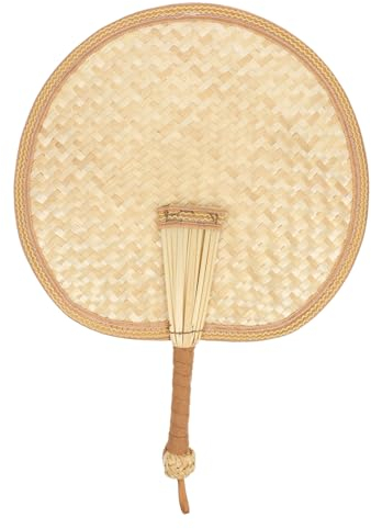 ABOOFAN 4 Stücke Hand Woven Stroh Fan Vintage Stil Handheld Fan Chinesische Handgemachte Fan Für