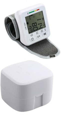 KOMBIUDA Kinder Blutdruckmessgerät Handgelenk mit Lcd Digitaldisplay und Schlafmodus Robuster Monitor aus Abs für Haushalt und Erwachsene Geeignet