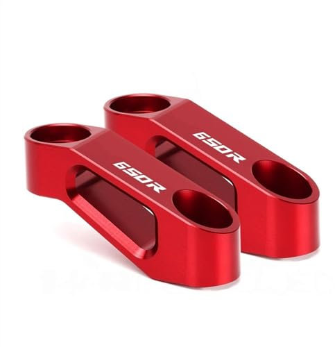 BXNLY Motorrad Spiegeladapter Für H-ONDA CBR650R CBR 650R Motorrad Rückspiegel Verlängerung Riser Verlängern Adapter Spiegel Verlängern(Rosso)
