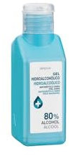 Gel de manos hidroalcohólico 80% alcohol antiséptico sin aclarado Bote 75 ml PACK 2