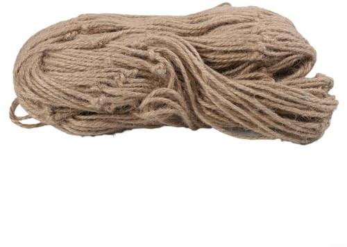 Rete di supporto per piante in corda di canapa, traliccio vintage da giardino per piante rampicanti e viti, 1 m x 5 m o 2 m x 5 m, per balconi e capanni di verdure (2 x 5 m)