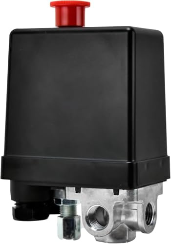 Interrupteur de Compresseur, Commutateur de Pression de Compresseur d'Air 4 Voies, Pressostat de Commutateur de Pression de Compresseur d'air, Rechange de Valve Automatique de Compresseur Air
