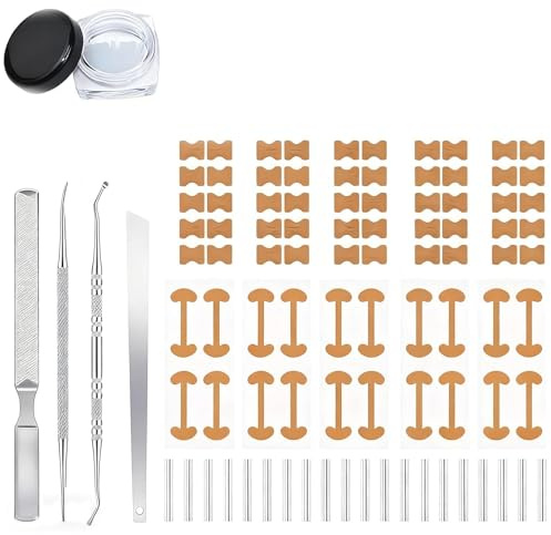 KINDLUME 16 Pièces Set de Soin pour Ongles Incarnés, Attelles d'Ongles avec Patchs Respirants, pour Pédicurie et Soin des Pieds Quotidien, Confortable et Discret