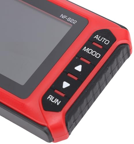 Tomvorks Mini Oscilloscope Numérique Portable de 2,8 Pouces avec un Excellent Affichage et une Longue Durée de Vie la Batterie pour la Réparation D'appareils Ménagers, Kit D'oscilloscope Léger (Rouge)