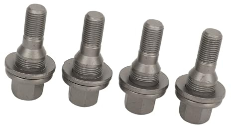 Alloy Wheel Nuts Compatible With Peugeot 206 207 208 308 407 1007 4 Pcs 17mm Hex Wheel Lug Bolts Tyre Nuts Studs OE 003549817