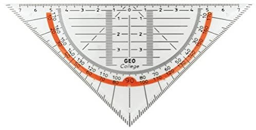 Aristo College Geometrie Dreieck AR23001 (Hypotenuse 16,0 cm, Tuschenoppen, Polystyrol, Made in Austria) 20 Stück