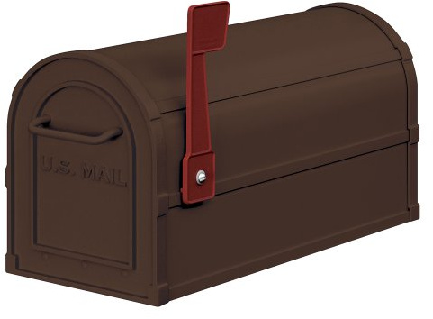 Rural Mailbox, Antique, Bronze