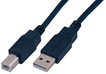 MCL MC922AB-3M/N 3 m USB 2.0 A till B kontaktkabel – svart