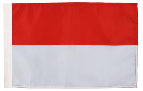 AZ FLAG Drapeau Alsace Rot un Wiss 45x30 cm Polyester 100D Fourreau | Usage intérieur et extérieur Drapeau décoratif alsacien coutures doubles et bords renforcés avec fourreau pour mât